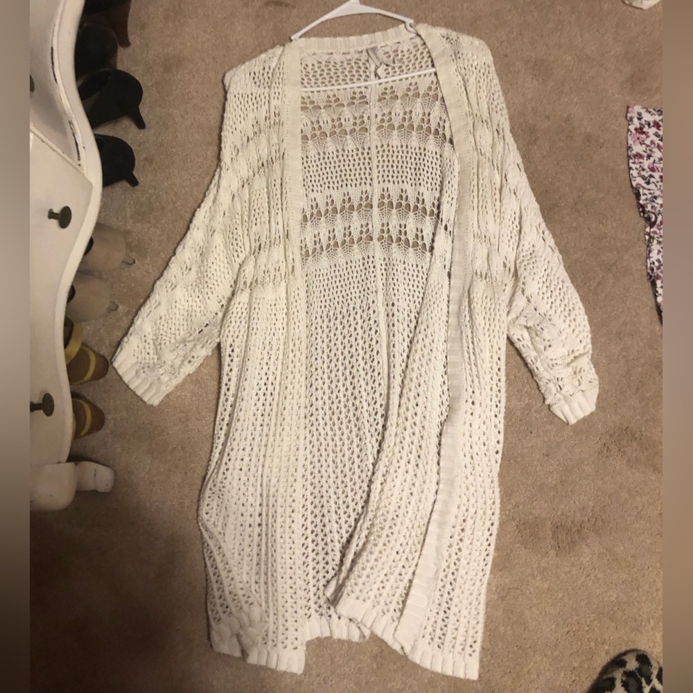 Long cardigan sweater